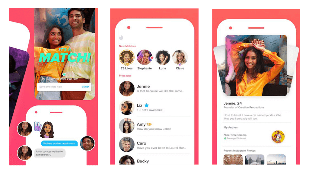 Tinder app- top 6 best dating apps in 2020