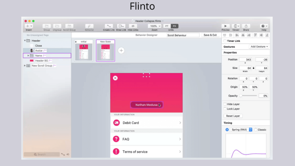 Flinto- Best Mobile App UI Design Tools