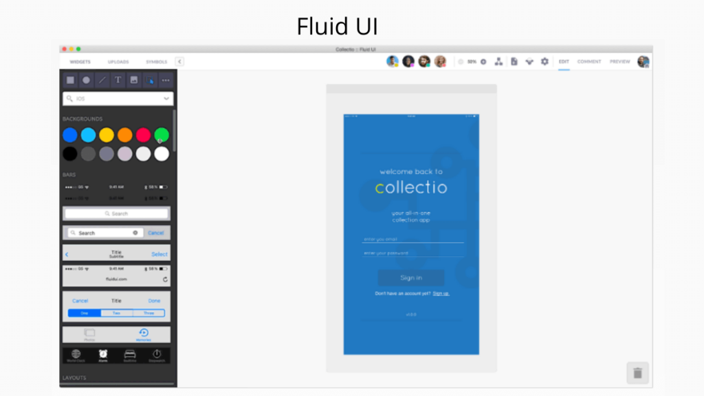 Fluid UI- Best Mobile App UI Design Tools