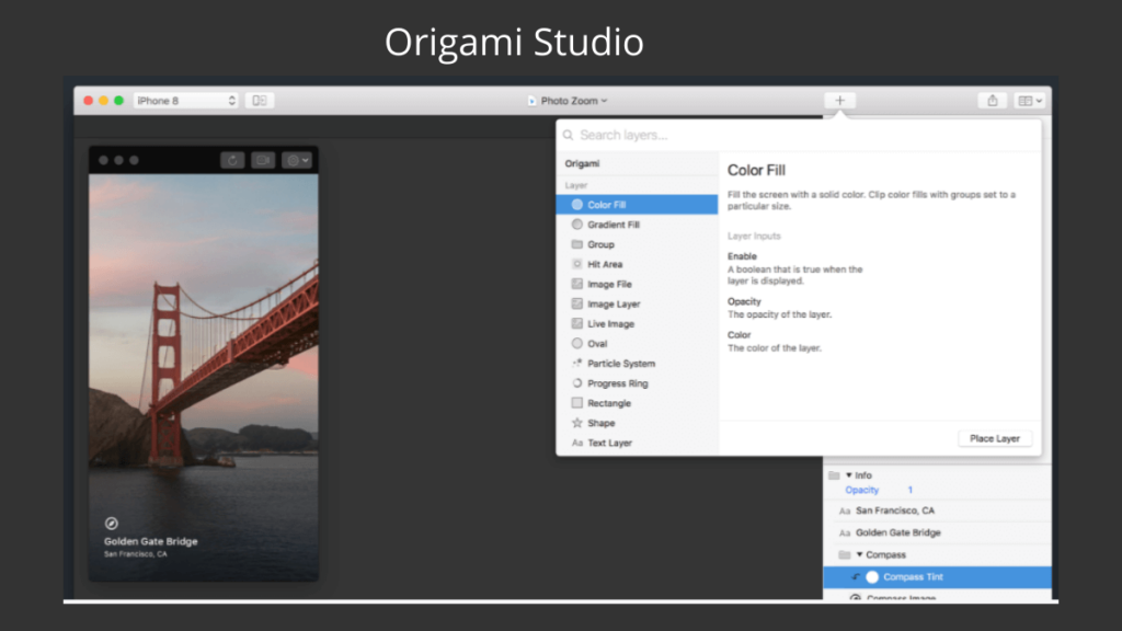 Origami Studio- Best Mobile App UI Design Tools