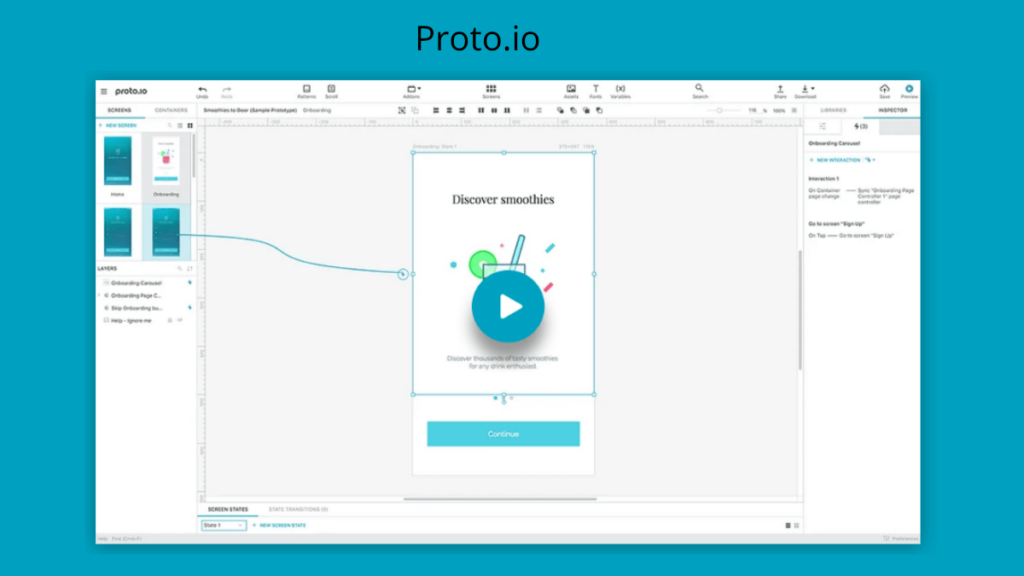 Proto.io- Best Mobile App UI Design Tools