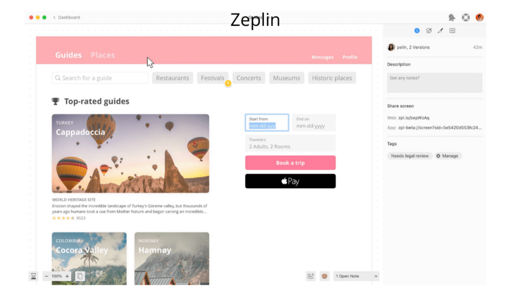 Zeplin- Best Mobile App UI Design Tools