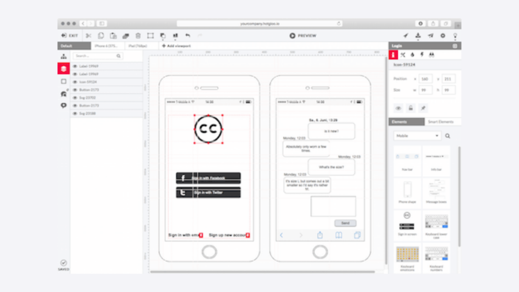 HotGloo- Best Free Wireframe Tools For Mobile App