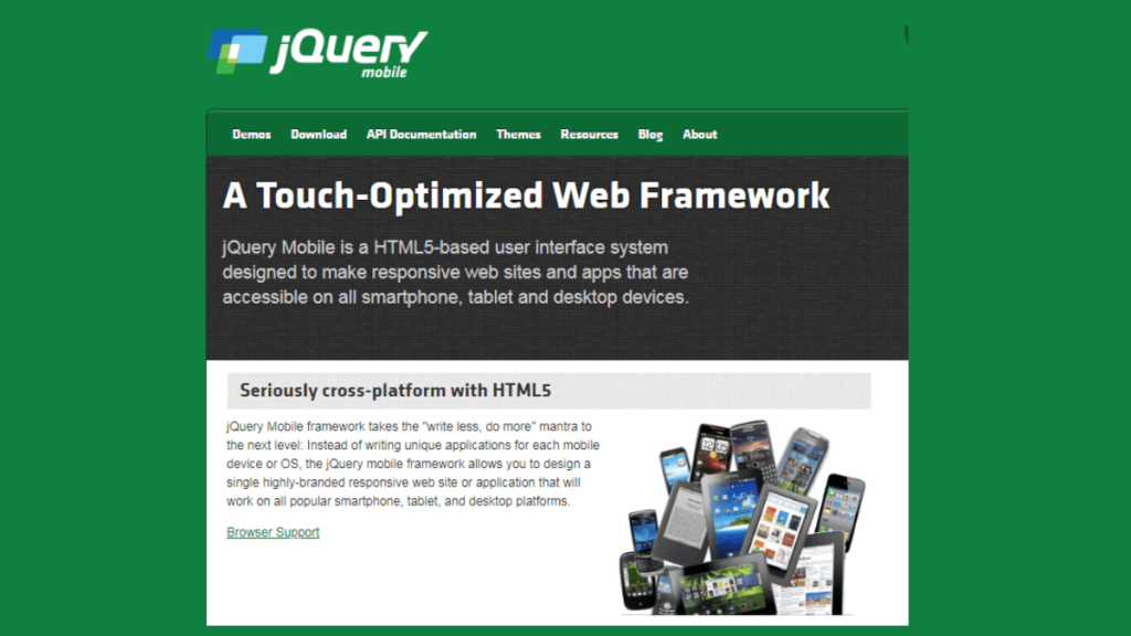 jQuery Mobile- 15 Best Android Framework