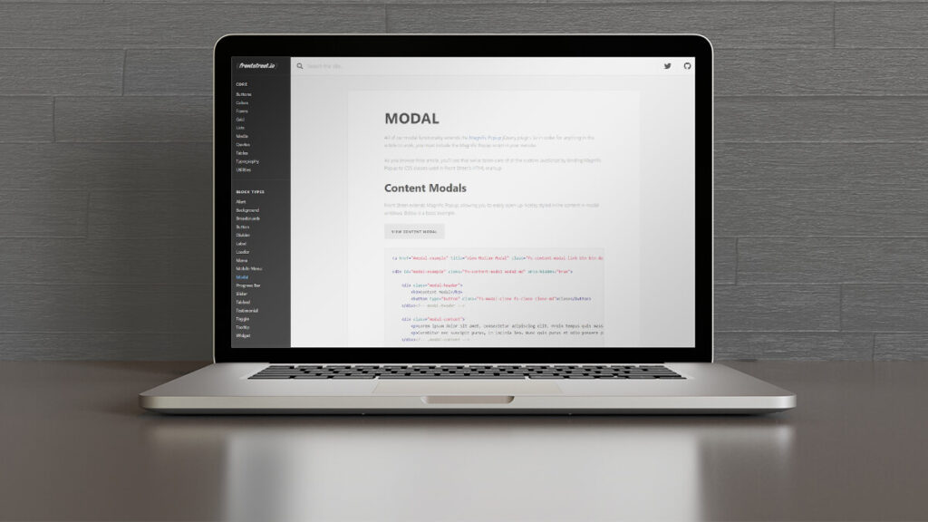 Modal- Best Frontend Development Tools