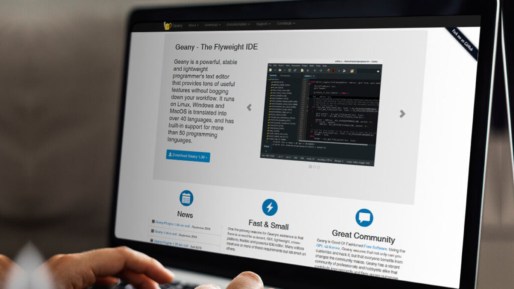 Geany- Best Frontend Development Tools