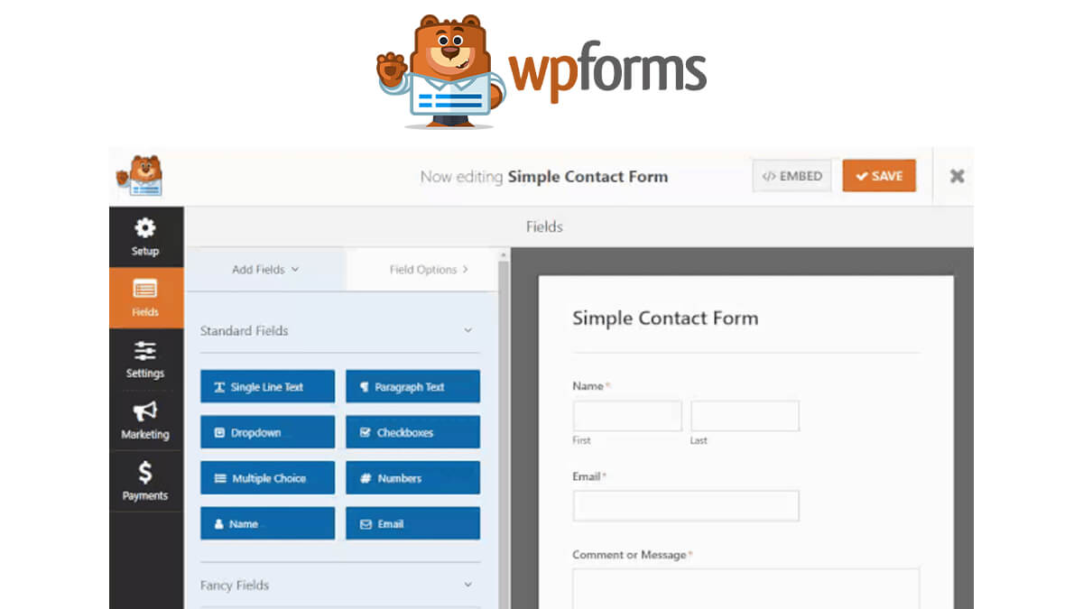 WP Forms- Best WordPress Contact Form Plugins