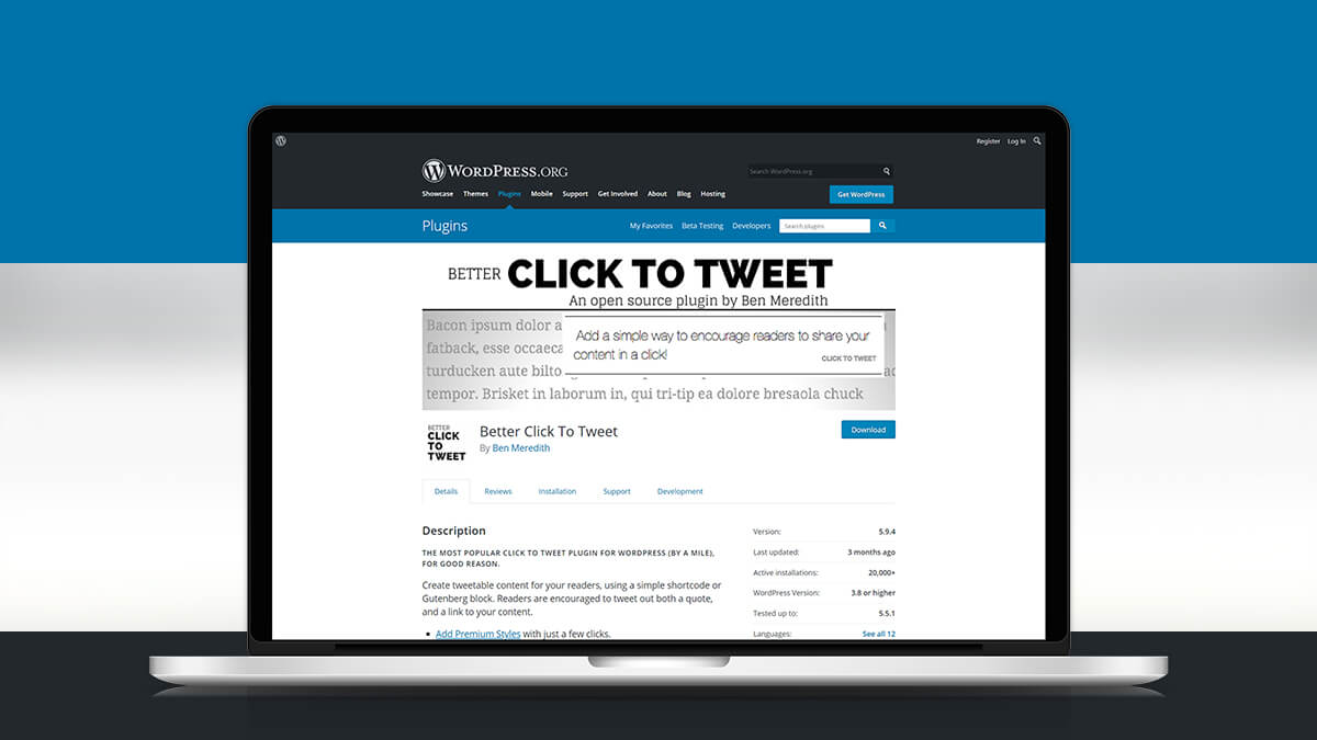 Click To Tweet- Best WordPress Social Share Plugins in 2020