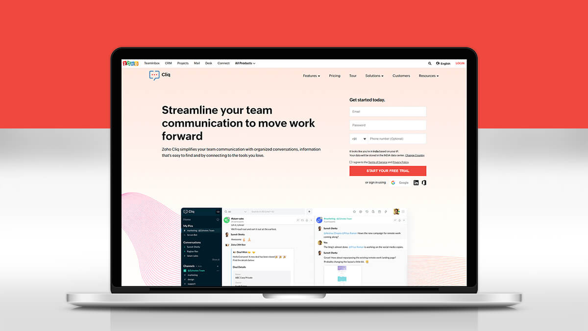 Zoho Cliq- Best Productivity Tools For Web Developers 