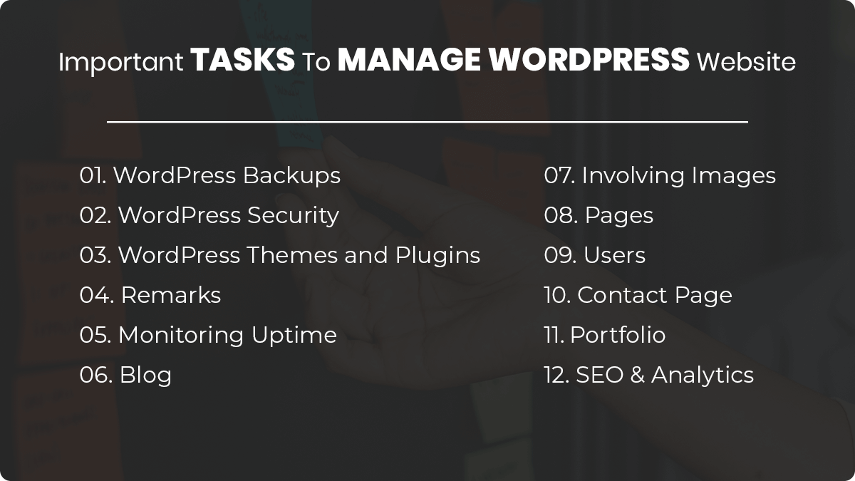 Important Tasks- How To Easily Manage Your WordPress Website: Tips and Tricks