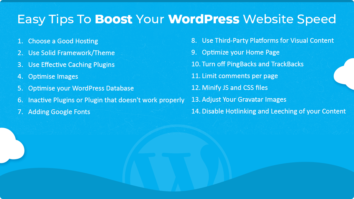 14 Easy Tips To Boost Your WordPress Website Speed